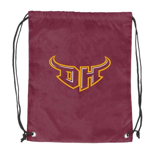 Cal State Dominguez Hills Maroon Cruise Backsack f/ Primary Logo - Logo Brands - Flyclothing LLC