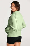 Half Zip Long Sleeve Sweatshirt - Trendsi - Flyclothing LLC