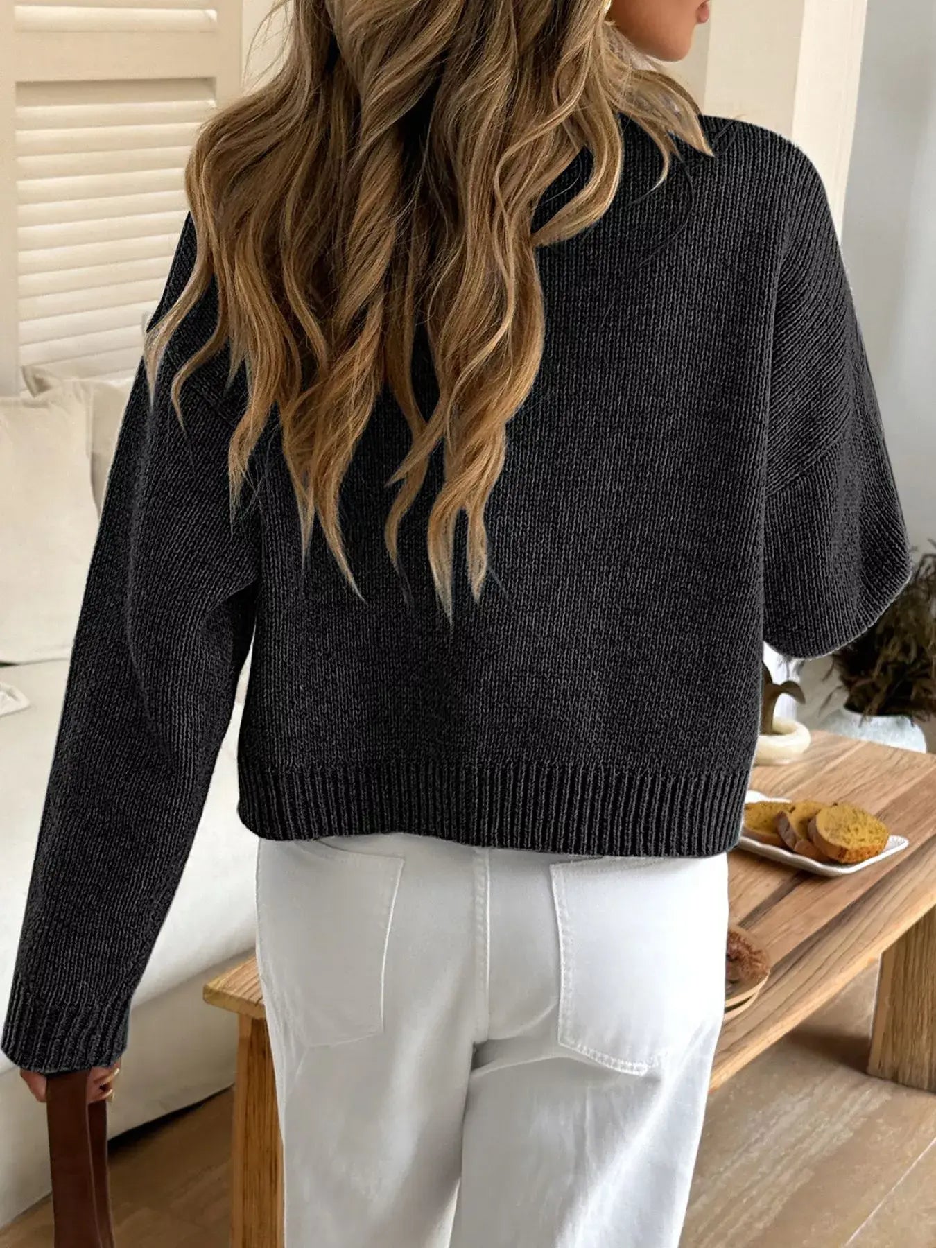 Button-Down Knit Cardigan - Trendsi - Flyclothing LLC