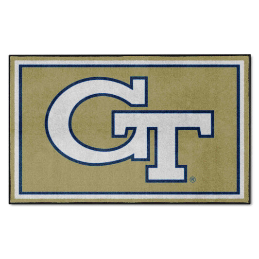 Georgia Tech Yellow Jackets 4ft. x 6ft. Plush Area Rug, GT - Georgia Tech
