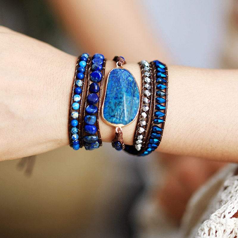 Alloy Bead Braided Bracelet - Trendsi - Flyclothing LLC