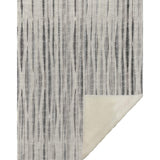 50" X 70" Beige And Charcoal Striped Microfiber Plush Throw Blanket - Homeroots - Flyclothing LLC