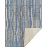 50" X 70" Blue And Beige Striped Microfiber Plush Throw Blanket - Homeroots - Flyclothing LLC