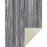 50" X 70" Plum And Ivory Striped Microfiber Plush Throw Blanket - Homeroots - Flyclothing LLC