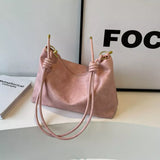 Knotted Strap Leather Handbag - Trendsi - Flyclothing LLC