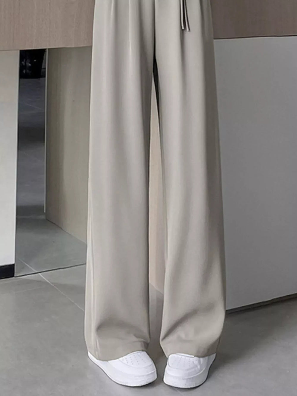 High-Waisted Wide-Leg Pants - Trendsi - Flyclothing LLC