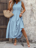 Notched Sleeveless Maxi Tank Dress - Trendsi