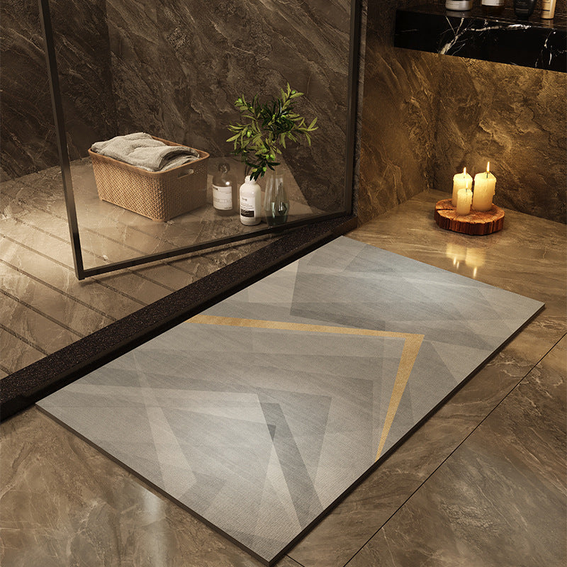 Printed Quick-drying Water-absorbent Bathroom Floor Mat