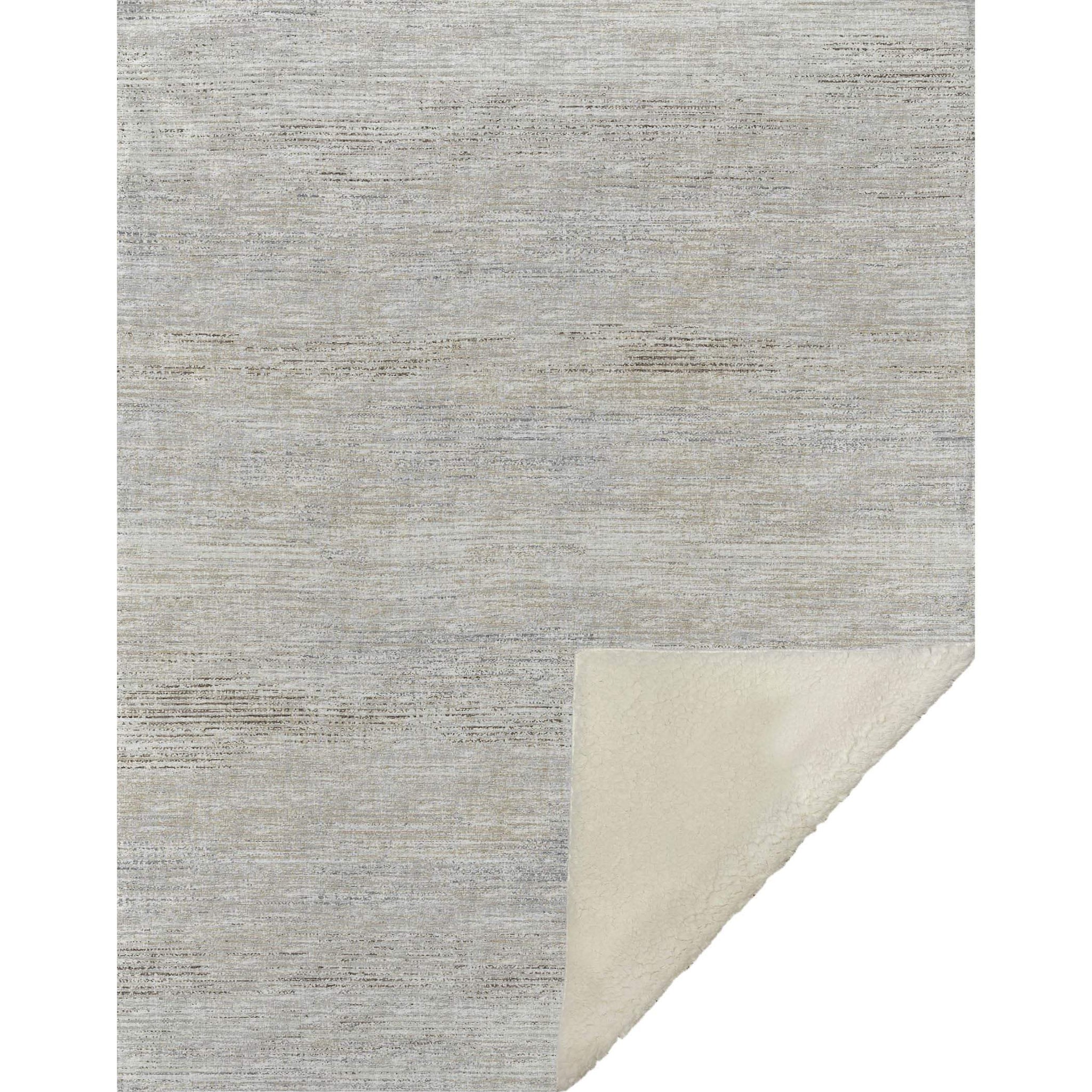 50" X 70" Beige And Ivory Abstract Microfiber Plush Throw Blanket - Homeroots - Flyclothing LLC