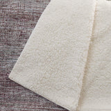 50" X 70" Burgundy And Beige Abstract Polyester Woven Plush Throw Blanket - HomeRoots - Flyclothing LLC