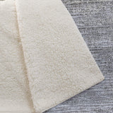 50" X 70" Silver And Gray Abstract Polyester Woven Plush Throw Blanket - HomeRoots - Flyclothing LLC