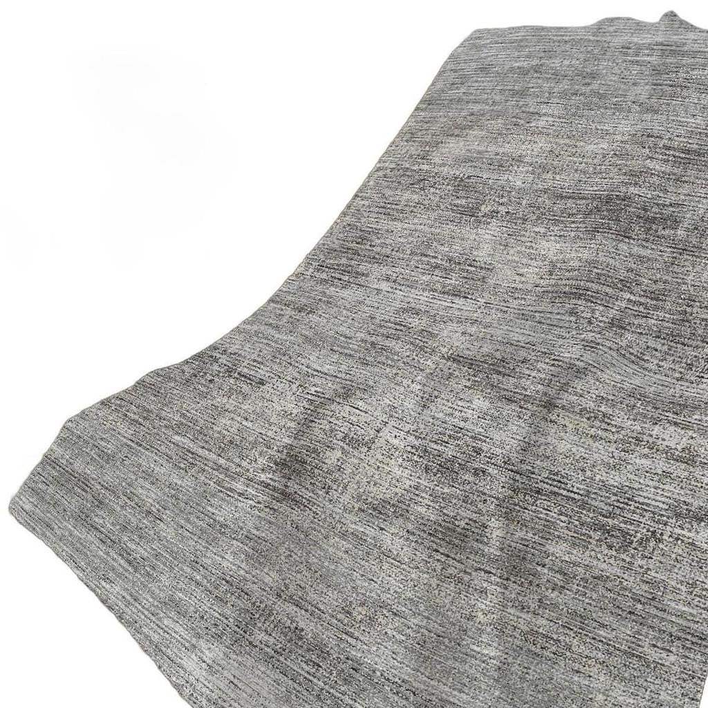 50" X 70" Silver And Gray Abstract Polyester Woven Plush Throw Blanket - HomeRoots - Flyclothing LLC