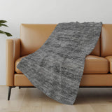 50" X 70" Gray And Silver Abstract Microfiber Plush Throw Blanket - Homeroots - Flyclothing LLC