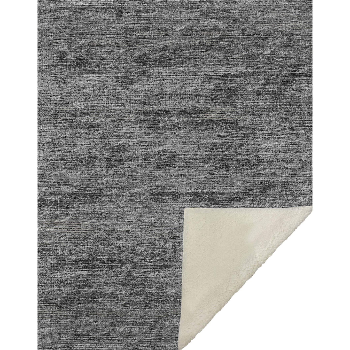 50" X 70" Gray And Silver Abstract Microfiber Plush Throw Blanket - Homeroots - Flyclothing LLC