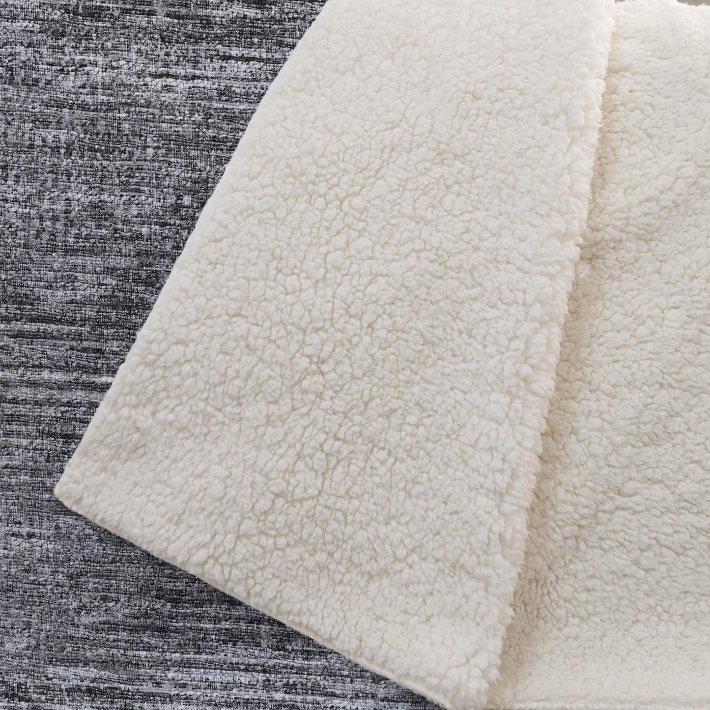 50" X 70" Gray And Silver Abstract Microfiber Plush Throw Blanket - Homeroots - Flyclothing LLC