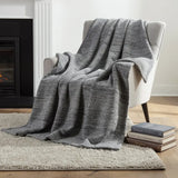 50" X 70" Gray And Silver Abstract Microfiber Plush Throw Blanket - Homeroots - Flyclothing LLC