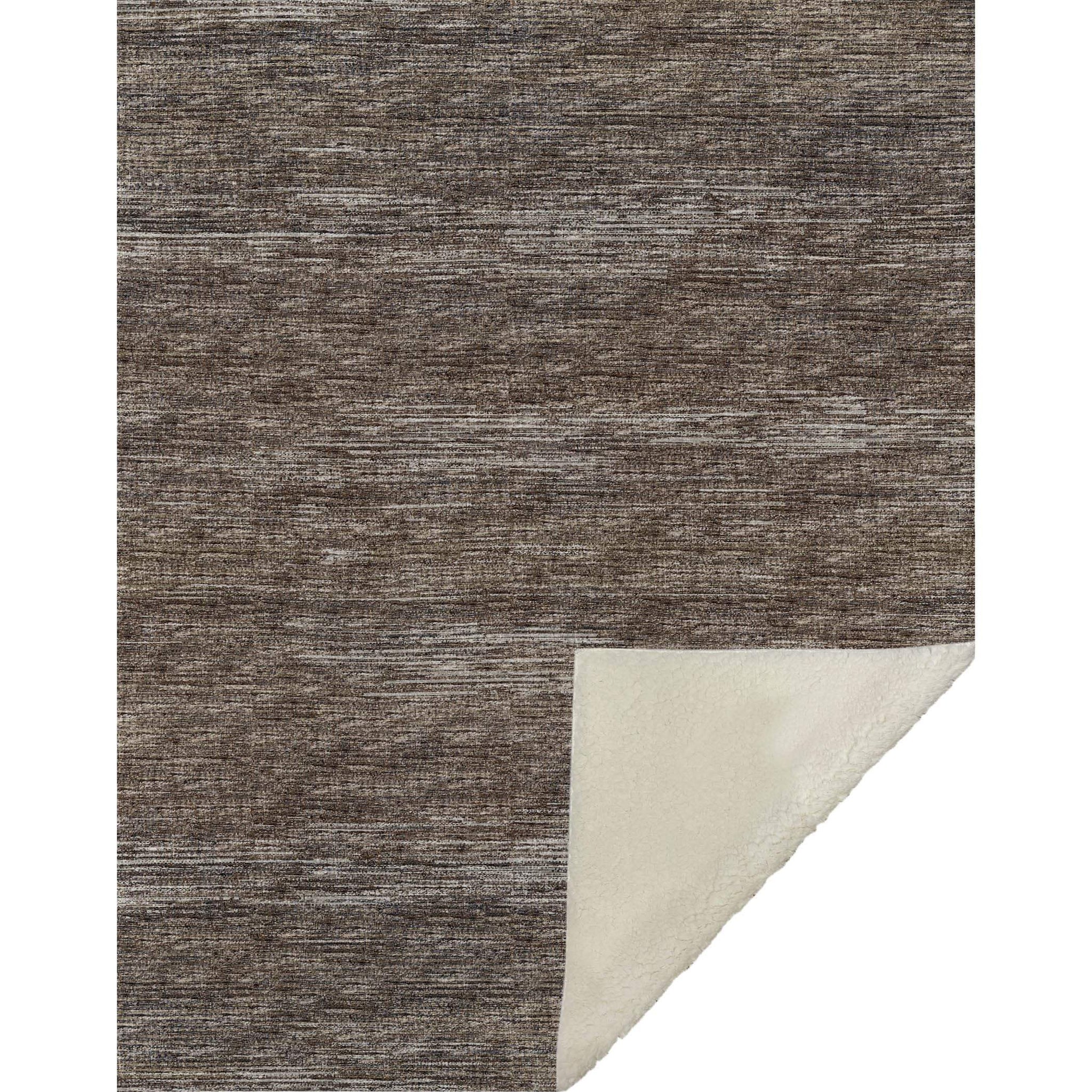 50" X 70" Brown And Beige Abstract Microfiber Plush Throw Blanket - Homeroots - Flyclothing LLC