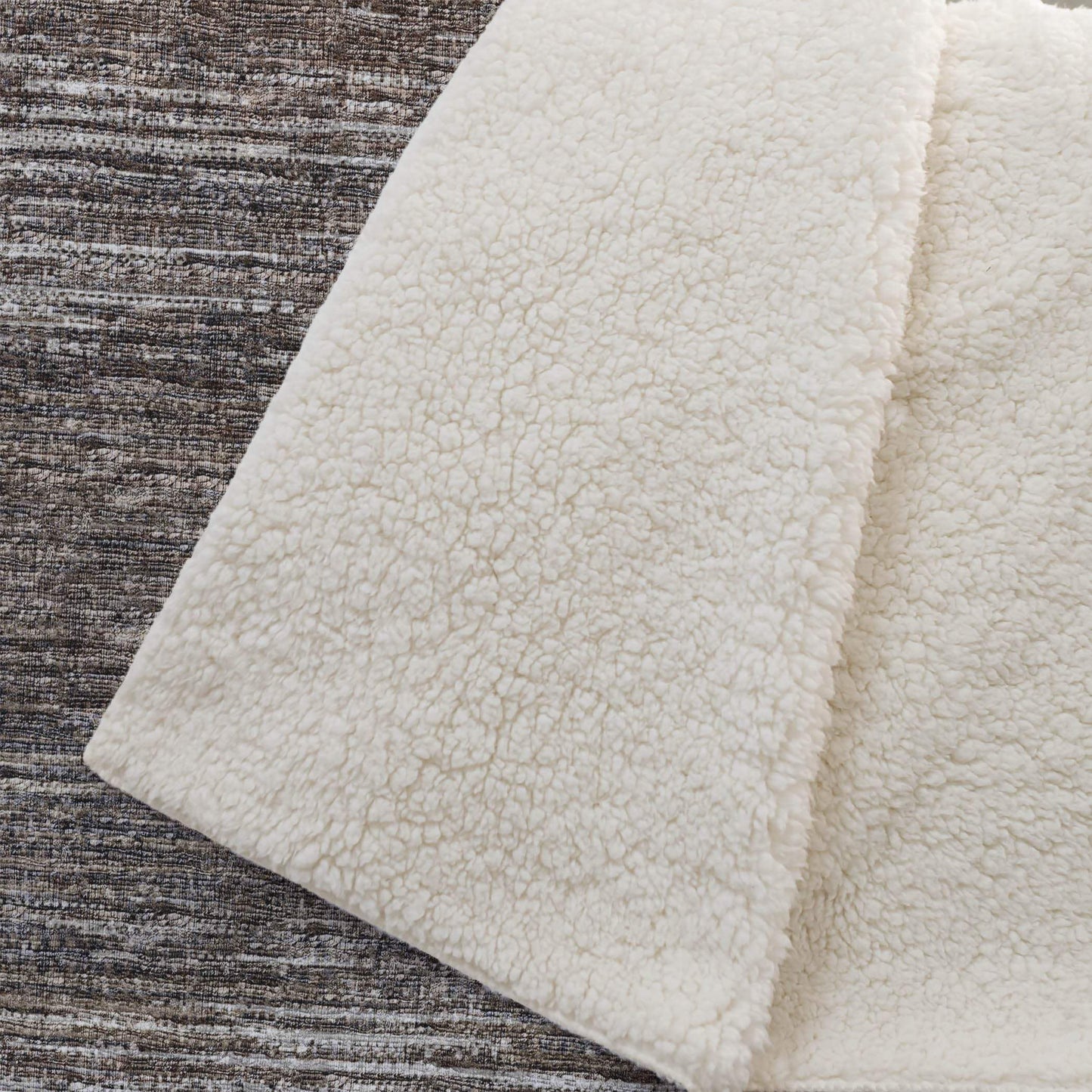 50" X 70" Brown And Beige Abstract Microfiber Plush Throw Blanket - Homeroots - Flyclothing LLC
