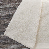 50" X 70" Brown And Beige Abstract Microfiber Plush Throw Blanket - Homeroots - Flyclothing LLC