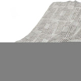 50" X 70" Beige And Charcoal Geometric Polyester Woven Plush Throw Blanket - HomeRoots - Flyclothing LLC