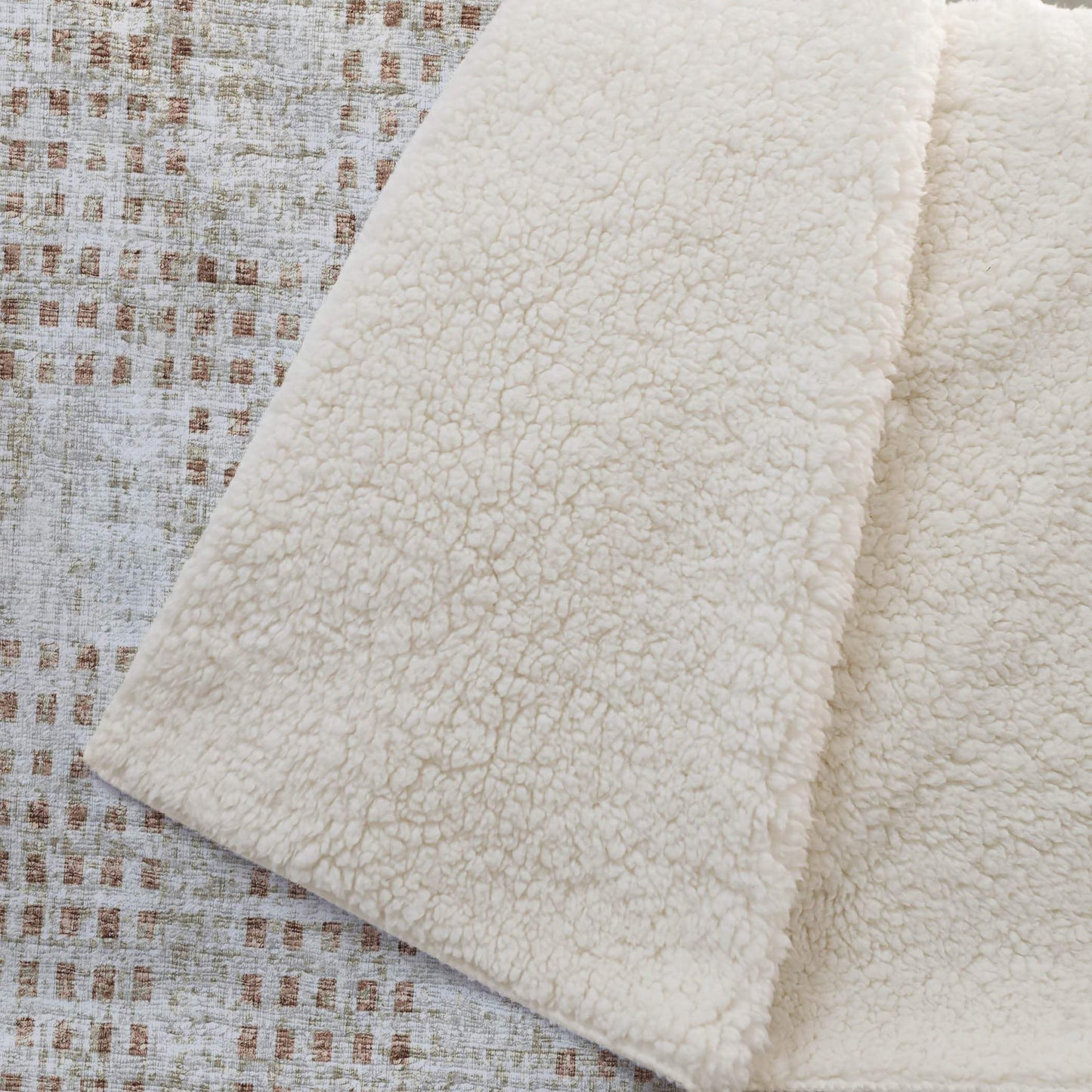 50" X 70" Cinnamon And Beige Geometric Polyester Woven Plush Throw Blanket - HomeRoots - Flyclothing LLC