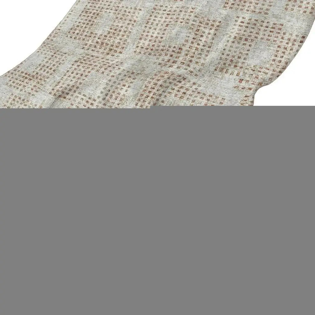 50" X 70" Cinnamon And Beige Geometric Polyester Woven Plush Throw Blanket - Homeroots - Flyclothing LLC