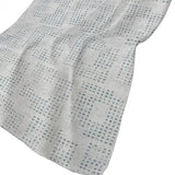 50" X 70" Silver And Blue Geometric Polyester Woven Plush Throw Blanket - Homeroots - Flyclothing LLC