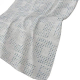 50" X 70" Silver And Blue Geometric Polyester Woven Plush Throw Blanket - HomeRoots - Flyclothing LLC