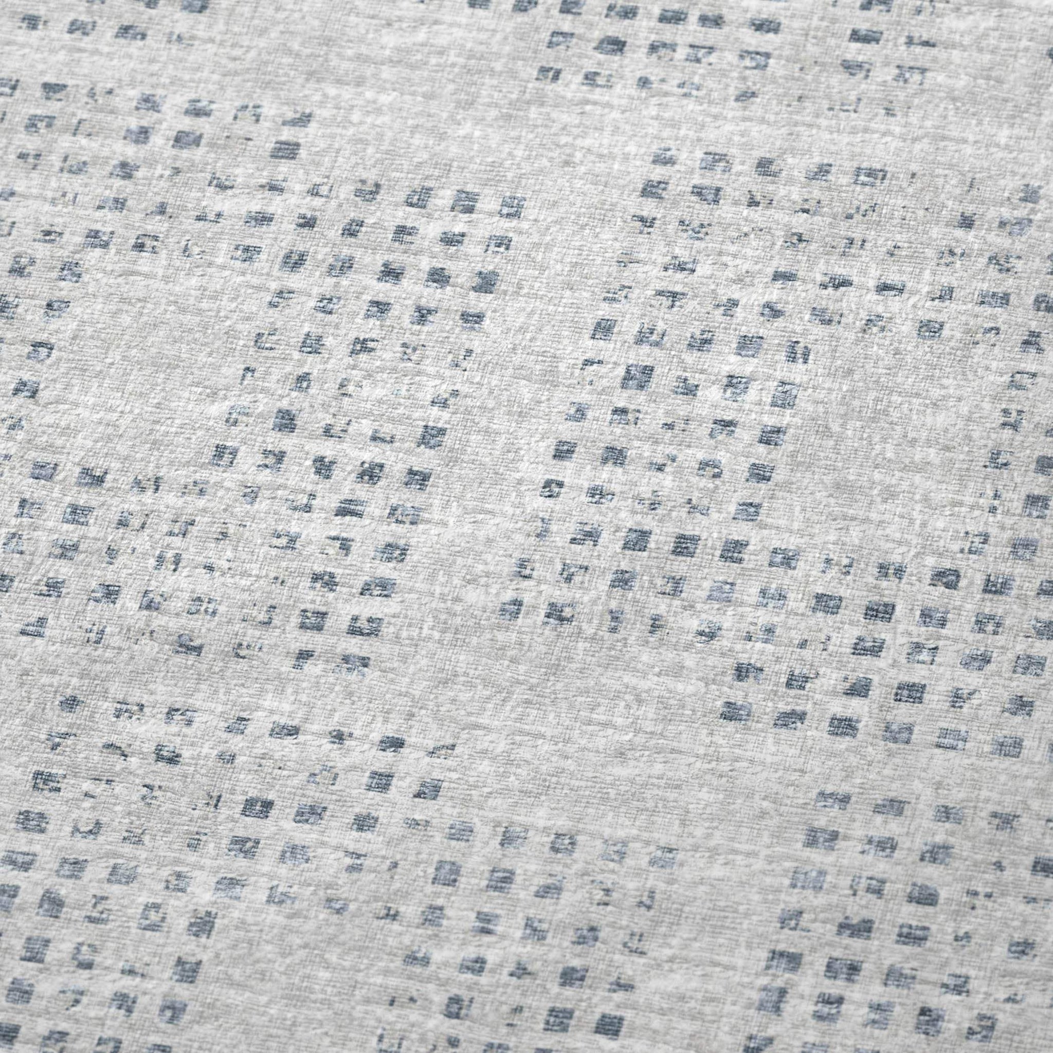 50" X 70" Silver And Blue Geometric Polyester Woven Plush Throw Blanket - HomeRoots - Flyclothing LLC