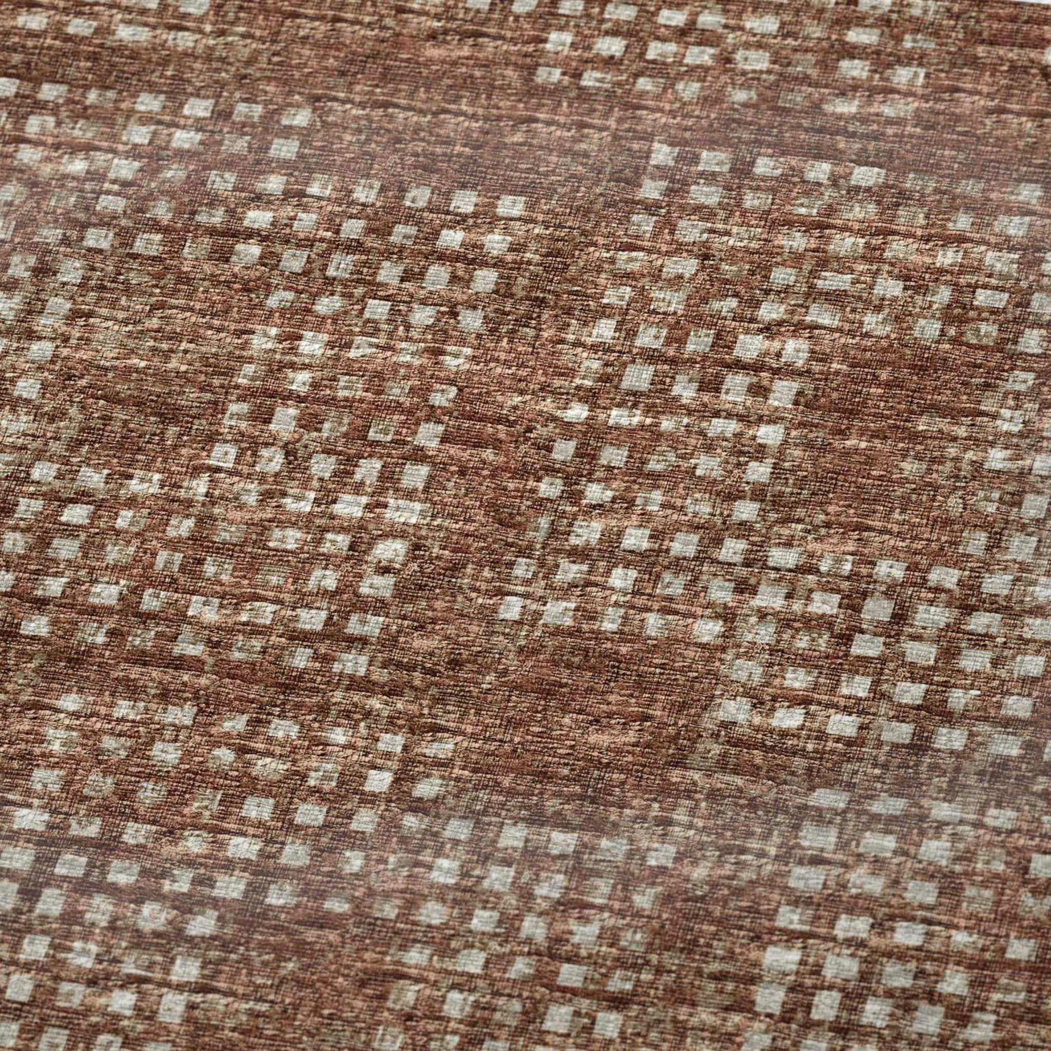 50" X 70" Brown And Beige Geometric Polyester Woven Plush Throw Blanket - HomeRoots - Flyclothing LLC