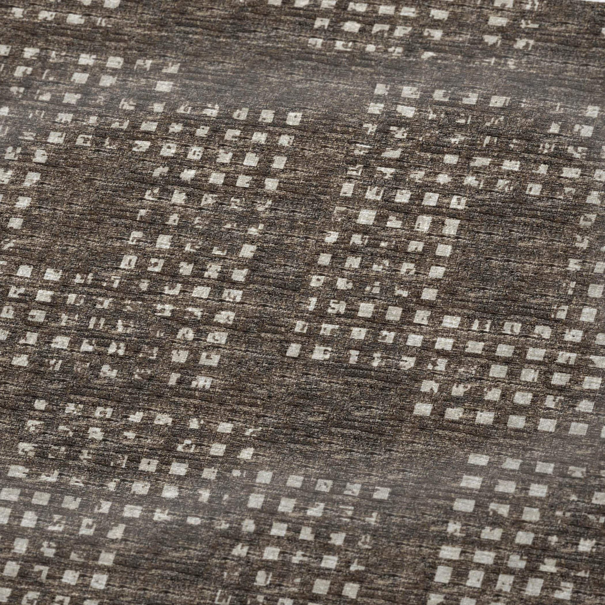 50" X 70" Brown And Ivory Geometric Polyester Woven Plush Throw Blanket - HomeRoots - Flyclothing LLC