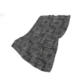 50" X 70" Black And Silver Geometric Polyester Woven Plush Throw Blanket - HomeRoots - Flyclothing LLC