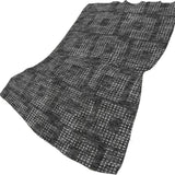 50" X 70" Black And Silver Geometric Polyester Woven Plush Throw Blanket - HomeRoots - Flyclothing LLC