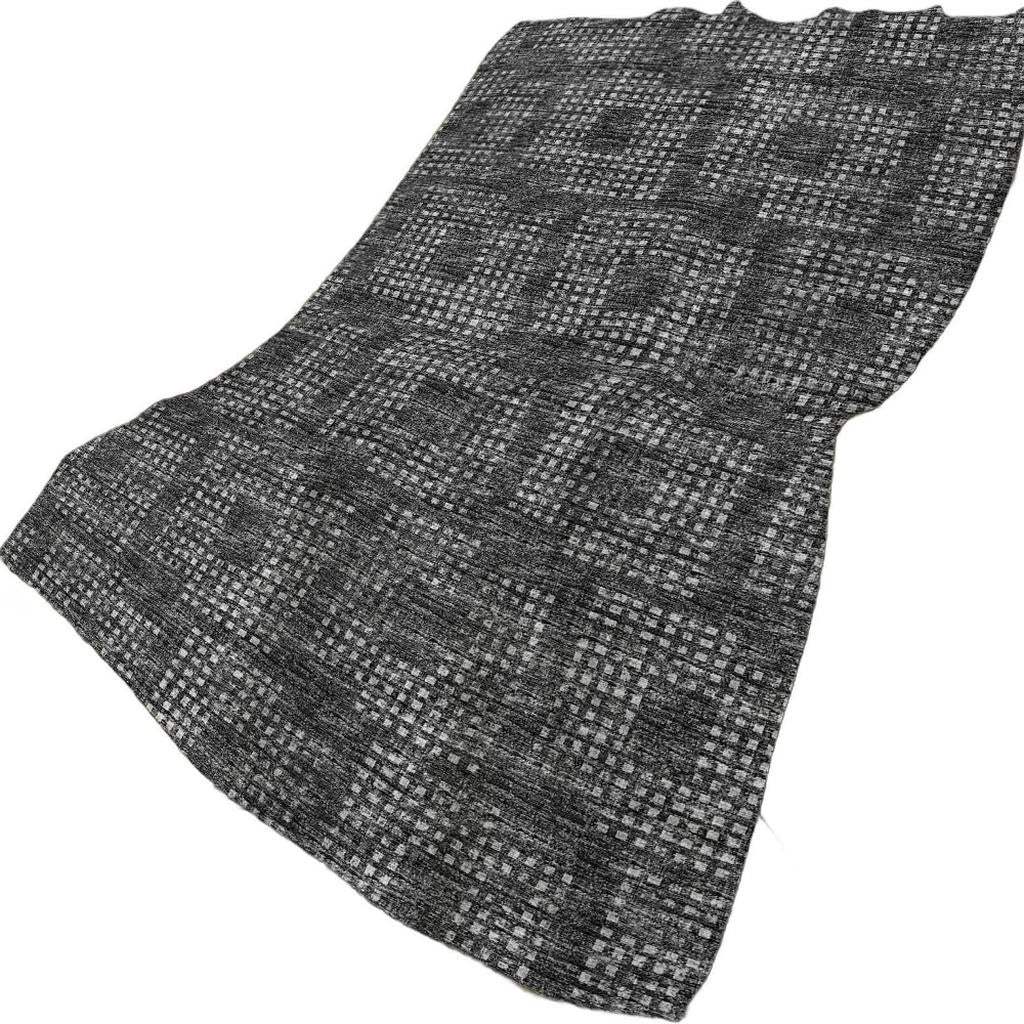 50" X 70" Black And Silver Geometric Polyester Woven Plush Throw Blanket - HomeRoots - Flyclothing LLC