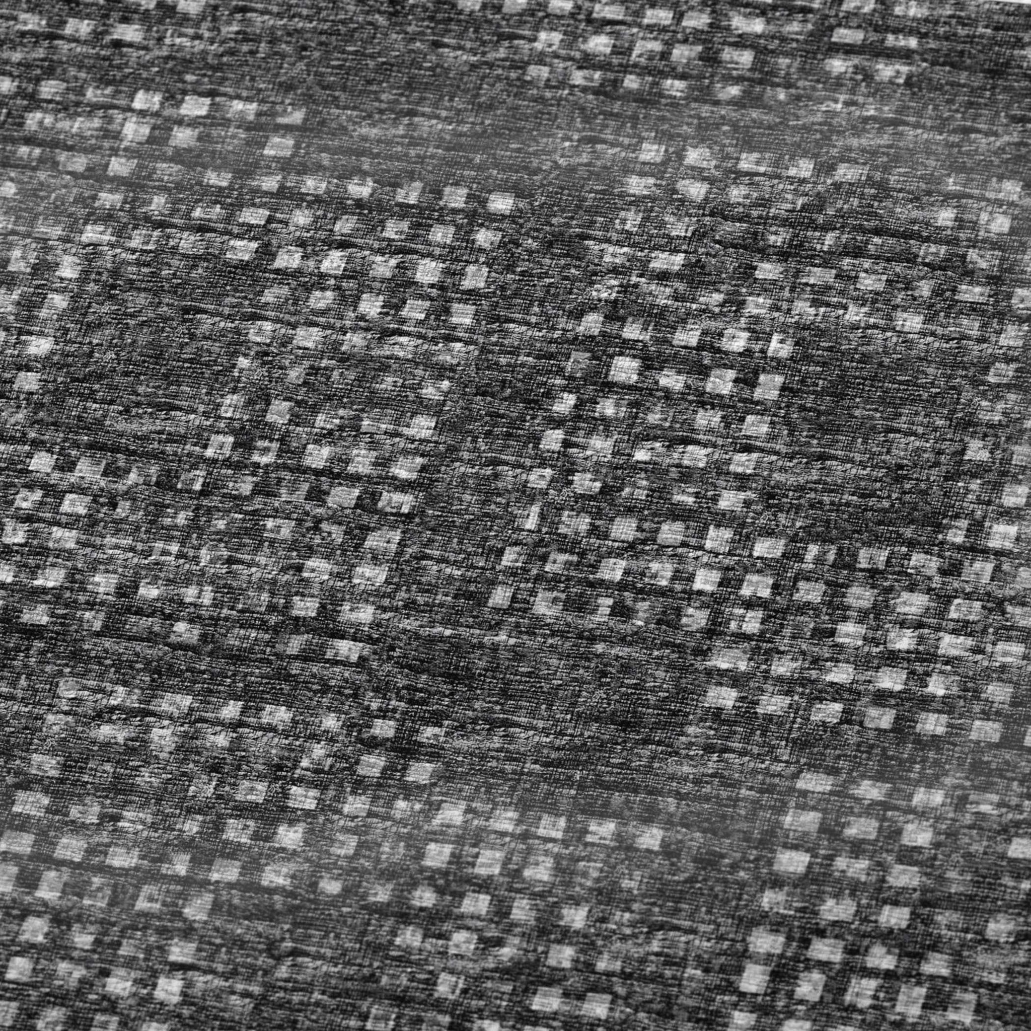 50" X 70" Black And Silver Geometric Polyester Woven Plush Throw Blanket - HomeRoots - Flyclothing LLC