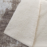 50" X 70" Brown And Beige Abstract Polyester Woven Plush Throw Blanket - HomeRoots - Flyclothing LLC