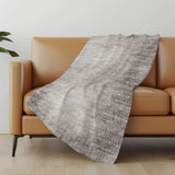 50" X 70" Coffee And Beige Abstract Microfiber Plush Throw Blanket - Homeroots - Flyclothing LLC