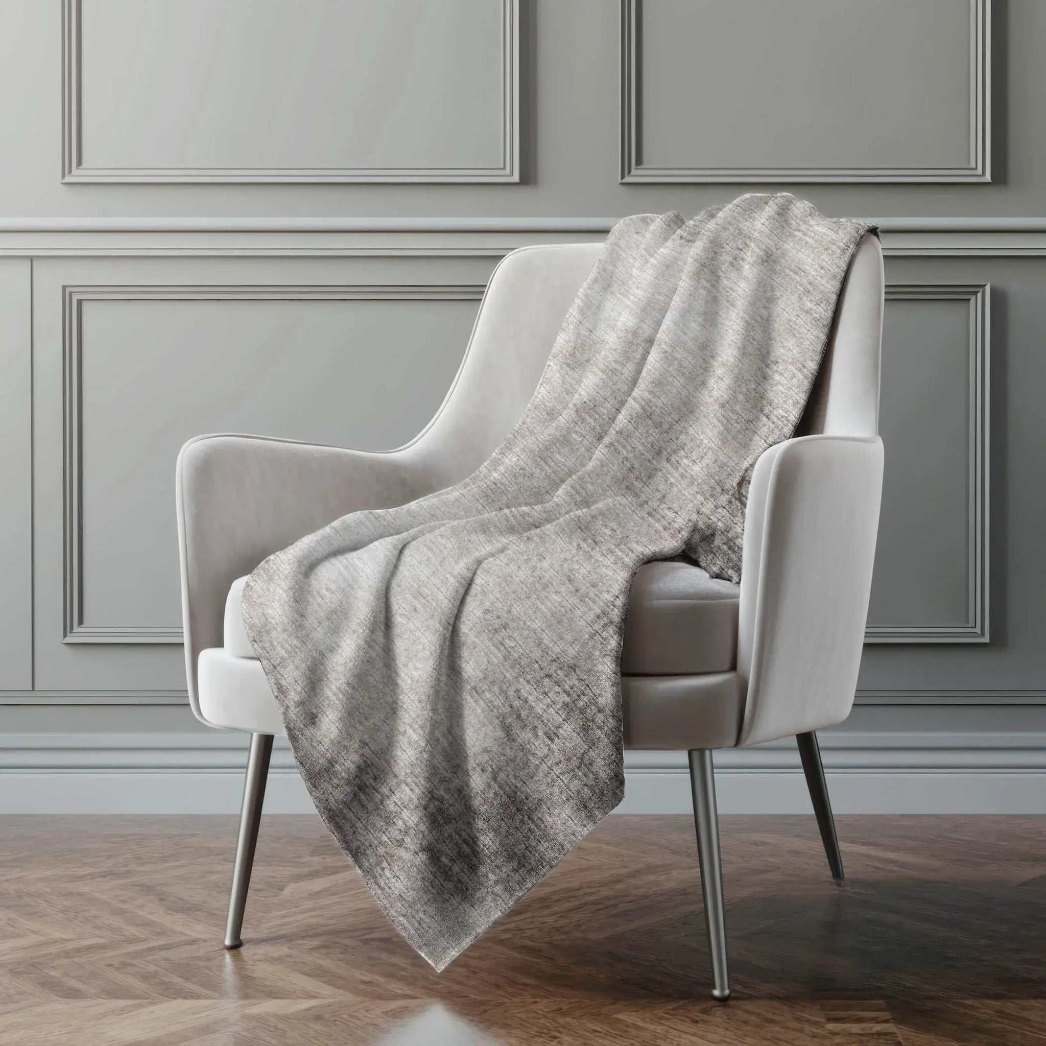 50" X 70" Coffee And Beige Abstract Microfiber Plush Throw Blanket - Homeroots - Flyclothing LLC