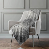50" X 70" Black And Beige Abstract Polyester Woven Plush Throw Blanket - Homeroots - Flyclothing LLC