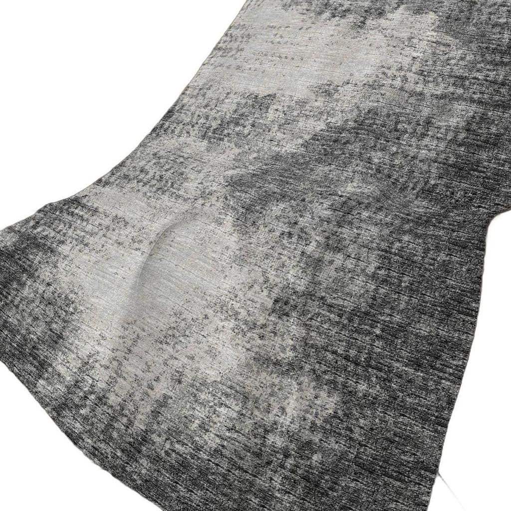 50" X 70" Black And Beige Abstract Polyester Woven Plush Throw Blanket - Homeroots - Flyclothing LLC