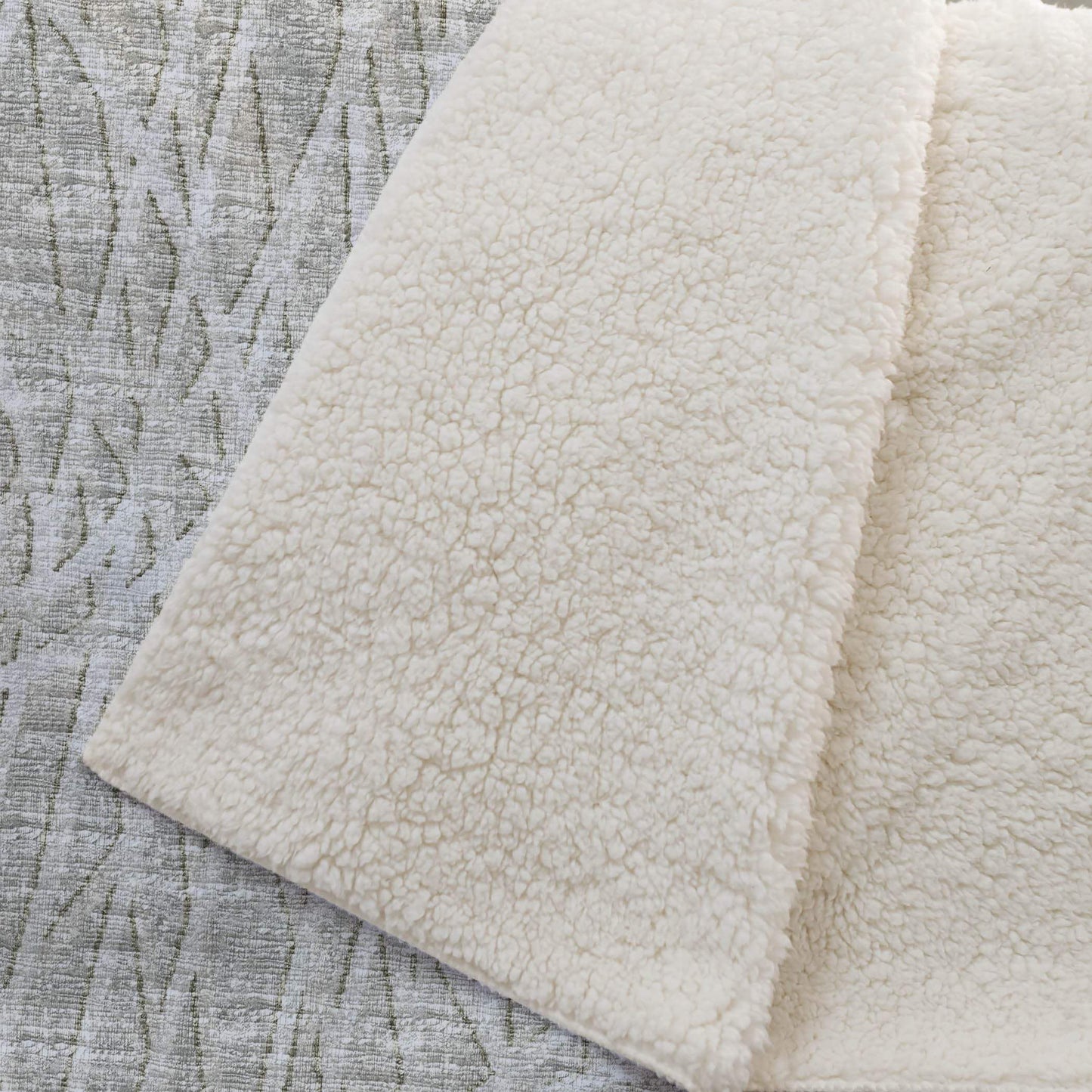 50" X 70" Beige And Gray Abstract Polyester Woven Plush Throw Blanket - HomeRoots - Flyclothing LLC
