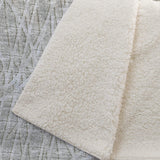 50" X 70" Beige And Gray Abstract Polyester Woven Plush Throw Blanket - HomeRoots - Flyclothing LLC