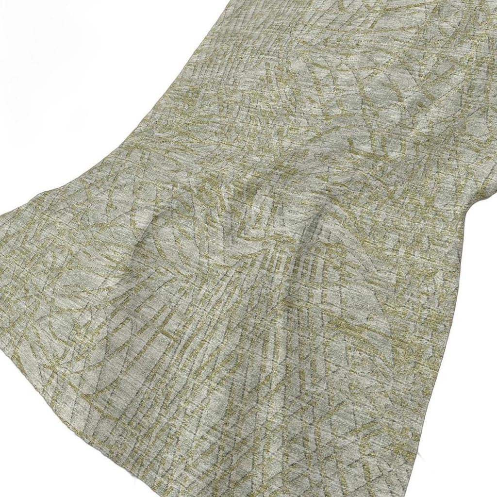 50" X 70" Sage And Beige Abstract Polyester Woven Plush Throw Blanket - HomeRoots - Flyclothing LLC