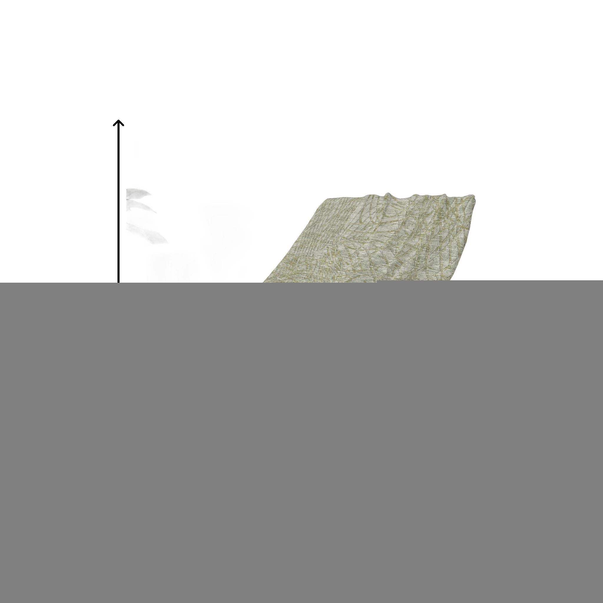 50" X 70" Sage And Beige Abstract Polyester Woven Plush Throw Blanket - HomeRoots - Flyclothing LLC