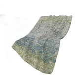 50" X 70" Green And Blue Abstract Polyester Woven Plush Throw Blanket - HomeRoots - Flyclothing LLC