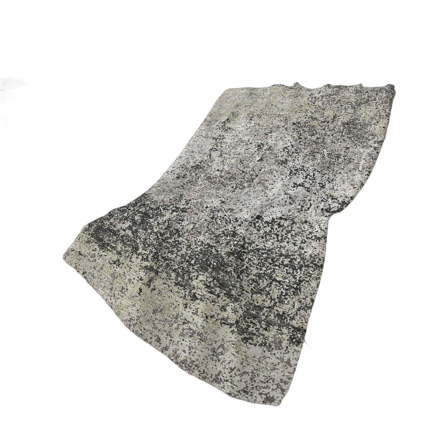 50" X 70" Gray And Black Abstract Polyester Woven Plush Throw Blanket - HomeRoots - Flyclothing LLC