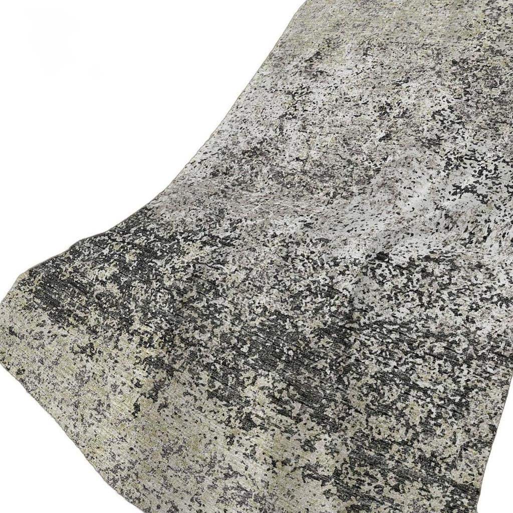 50" X 70" Gray And Black Abstract Polyester Woven Plush Throw Blanket - HomeRoots - Flyclothing LLC