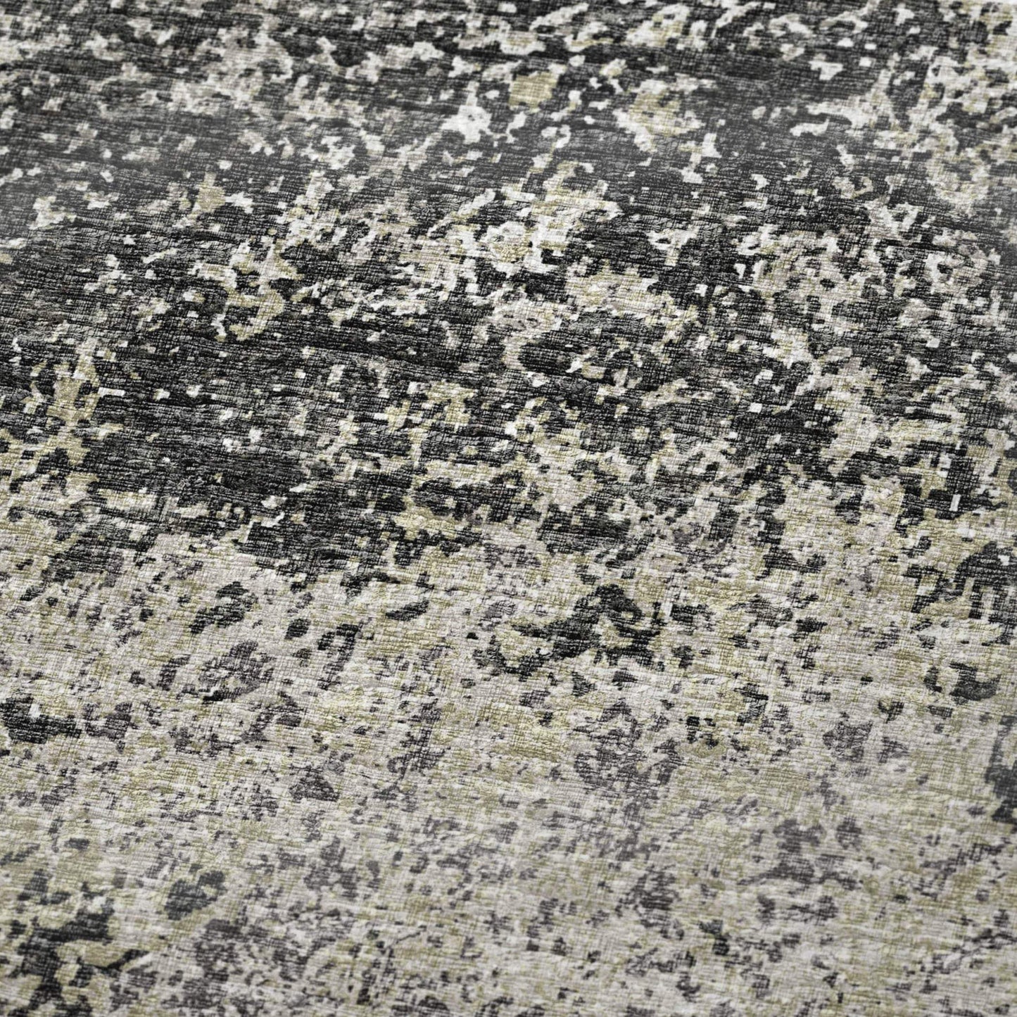 50" X 70" Gray And Black Abstract Polyester Woven Plush Throw Blanket - HomeRoots - Flyclothing LLC