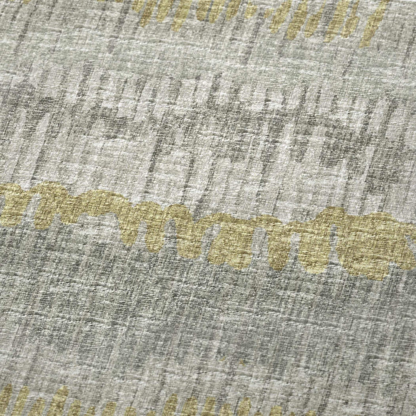 50" X 70" Sage And Gold Abstract Polyester Woven Plush Throw Blanket - HomeRoots - Flyclothing LLC