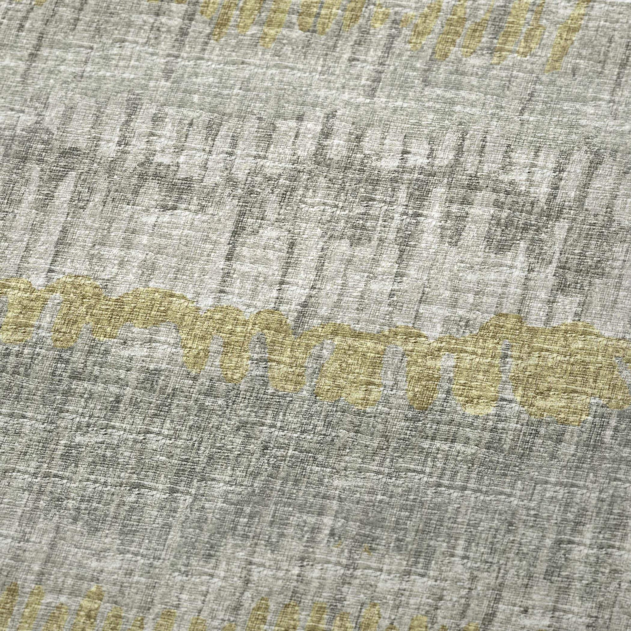 50" X 70" Sage And Gold Abstract Polyester Woven Plush Throw Blanket - HomeRoots - Flyclothing LLC
